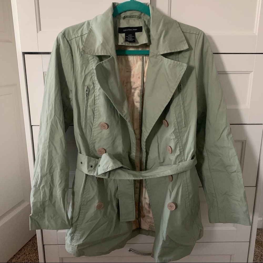 Lovely Calvin Klein Trench Coat-Small - Picture 2 of 6